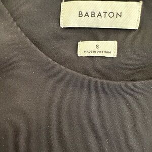 Babaton contour crew black tee
